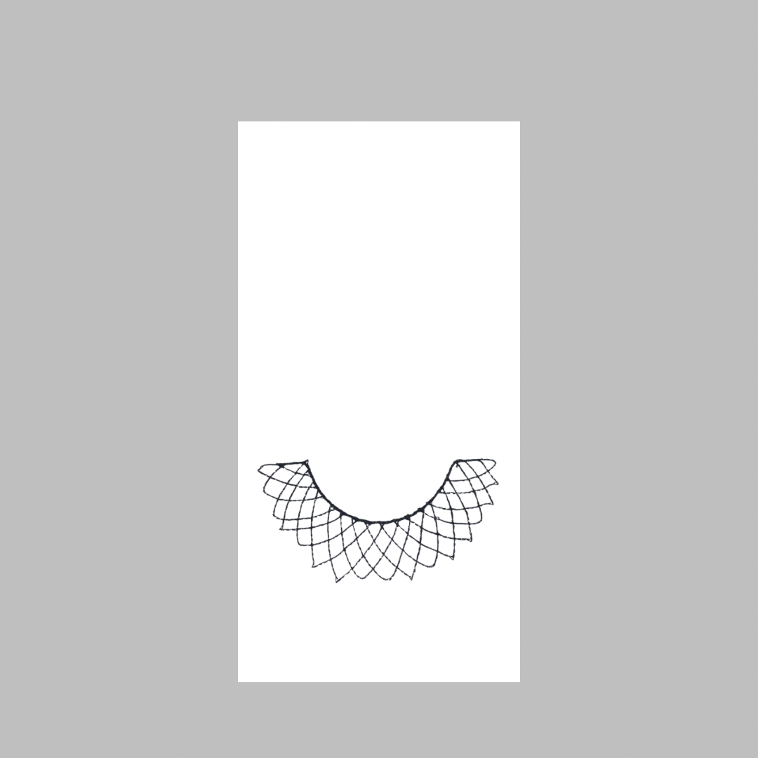 Embroidered RBG Dissent Collar Flour Sack Towel