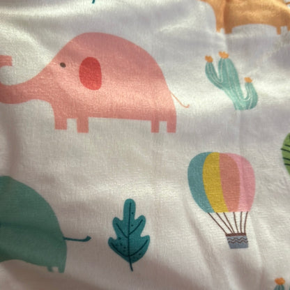 Elephant Balloon Minky Blanket