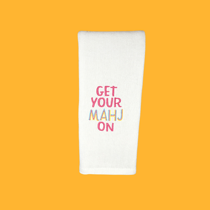 Get Your MAHJ On Tea Towel
