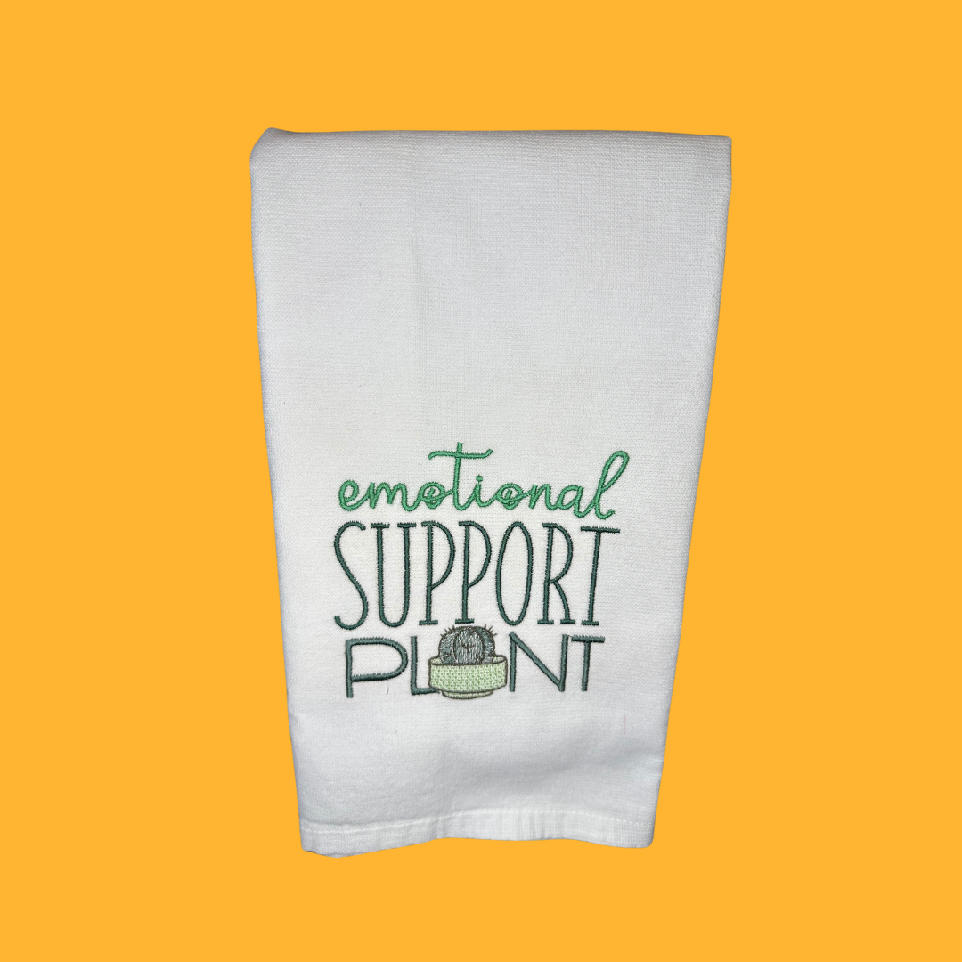 Emotional Support Plant towel