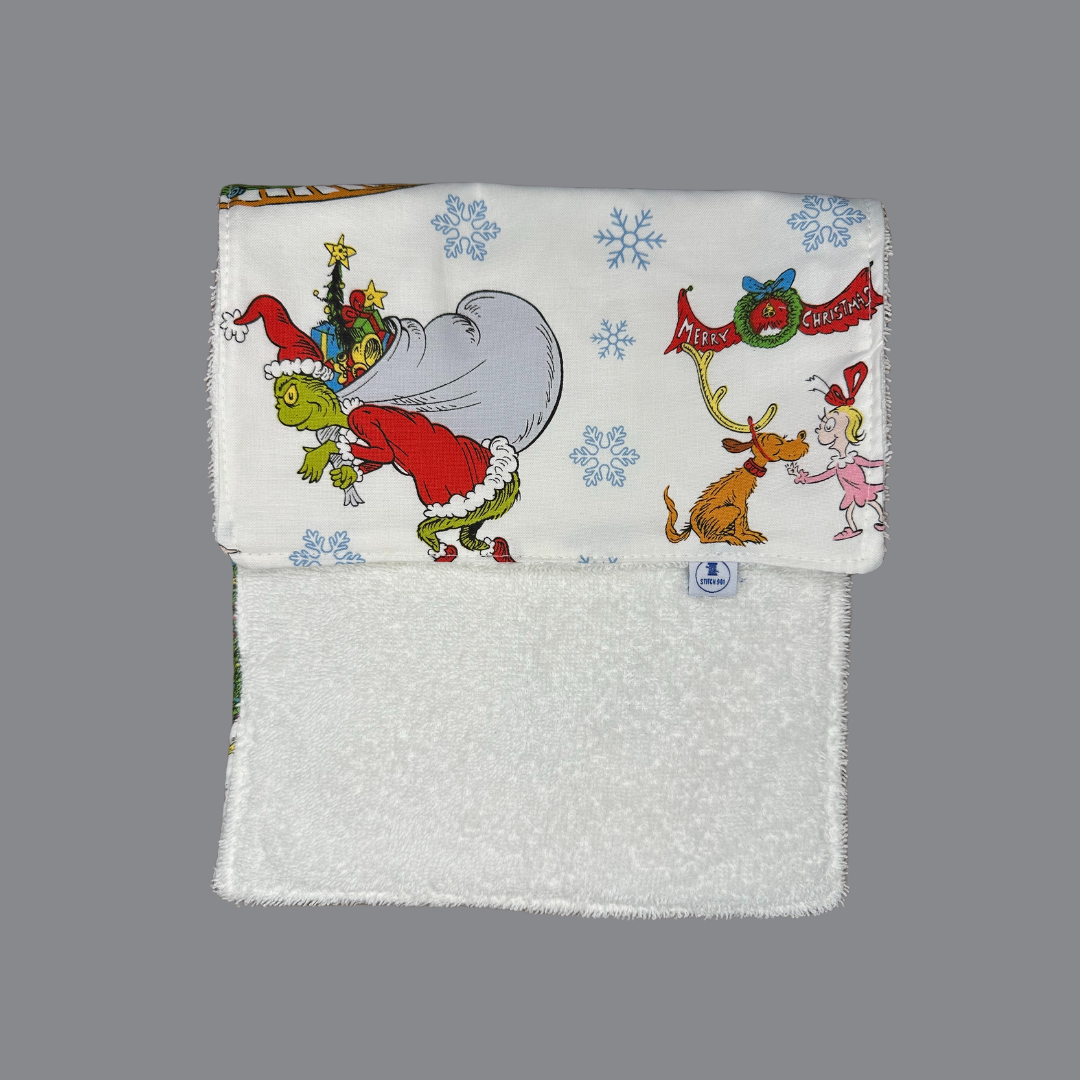 Grinch Whoville Burp Cloth