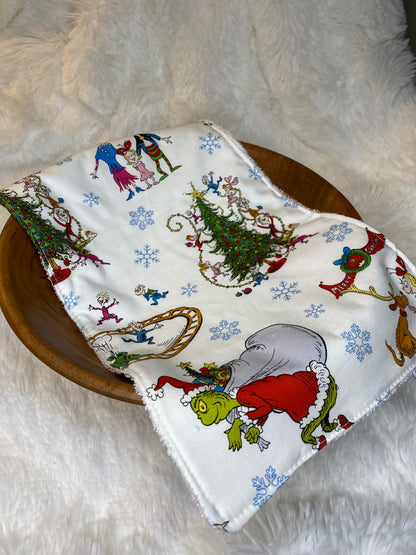 Grinch Whoville Burp Cloth