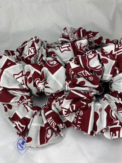 Mississippi State Bulldog Scrunchie